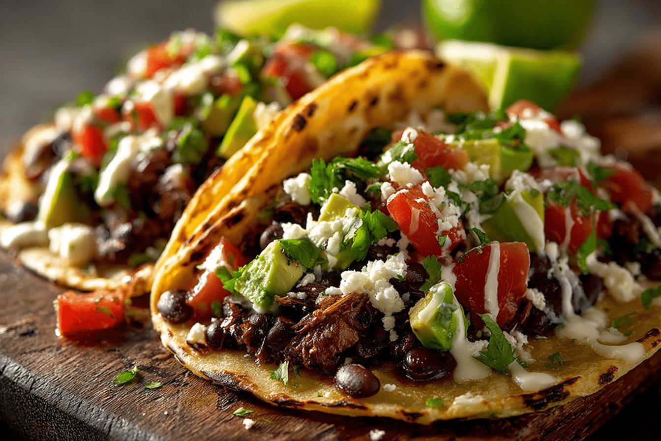 Simple Baked Black Bean Tacos: Your Go-To Weeknight Vegan Meal